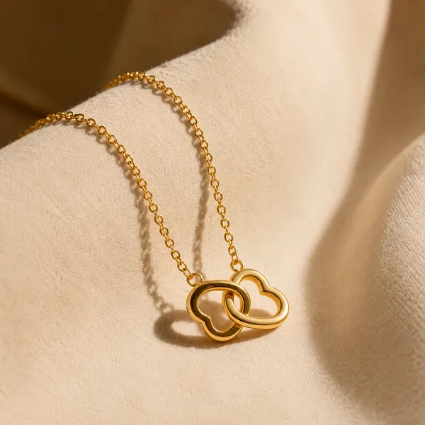 Gold_18K_Plated_Interlocked_Heart_Pendant_Necklace_For_Women