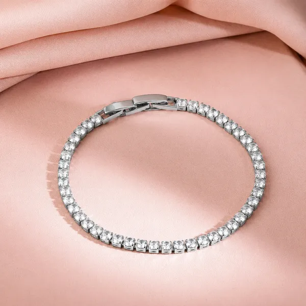 Silver_Round-Cut_Stone_Rhodium-Plated_Tennis_Bracelet_For_Women