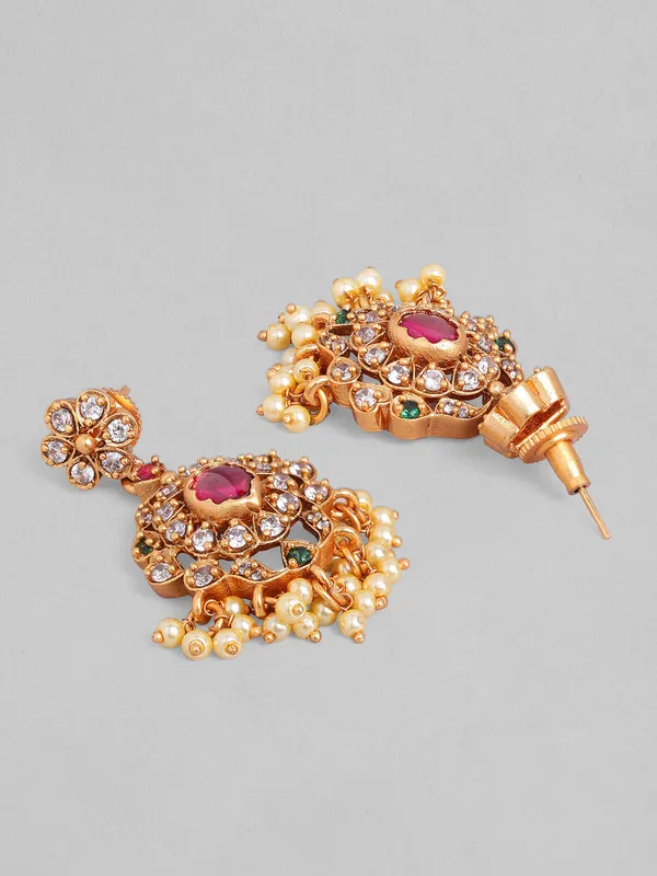 Multicolor_Kundan_Pearl_Drop_Choker_Necklace_Set_For_Women