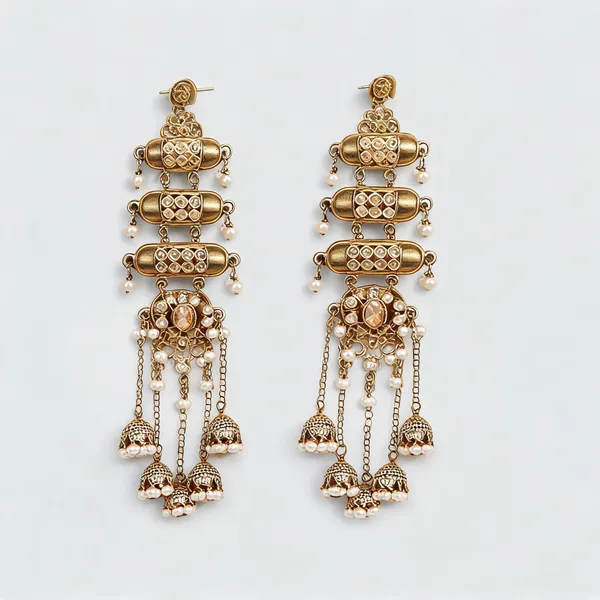 Multicolor_Gold_Tone_Kundan_Pearl_Shoulder_Duster_Earrings_For_Women