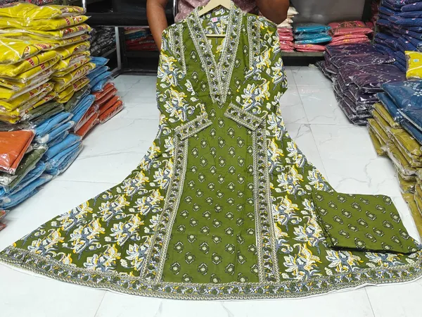 Green_Printed_Anarkali_Suit_Set_for_Women
