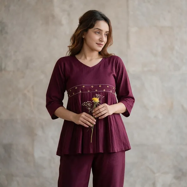 Maroon_Straight_Fit_Pants_for_Women