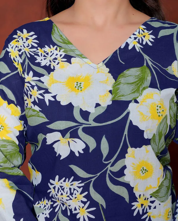 Navy_Floral_Print_Long_Sleeve_Top_for_Women