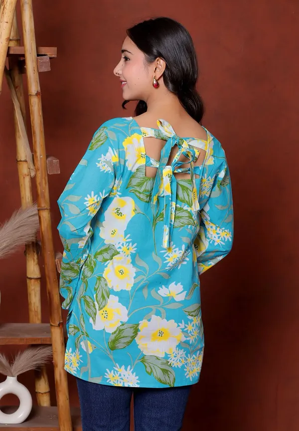 Blue_Floral_Print_Long_Sleeve_Tunic_Top_for_Women