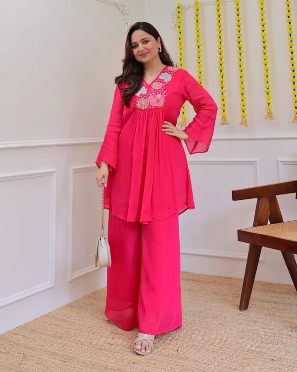 Pink_Embroidered_Anarkali_Kurta_Palazzo_Set_for_Women