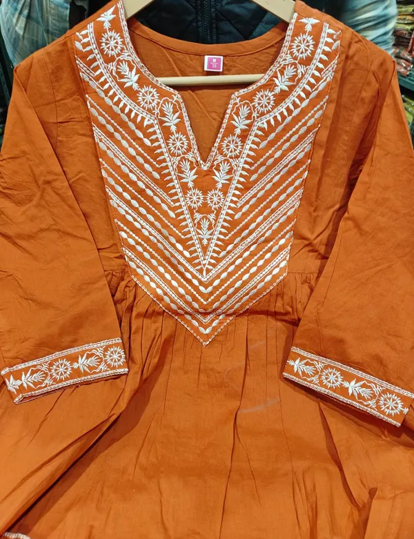 Orange_Embroidered_Anarkali_Suit_Set_for_Women