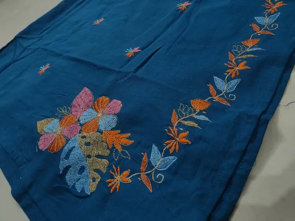 Blue_Floral_Detail_Straight_Kurta_Set_for_Women