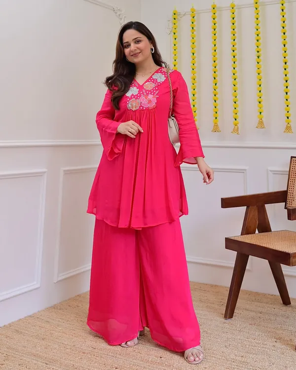 Pink_Embroidered_Anarkali_Kurta_Palazzo_Set_for_Women