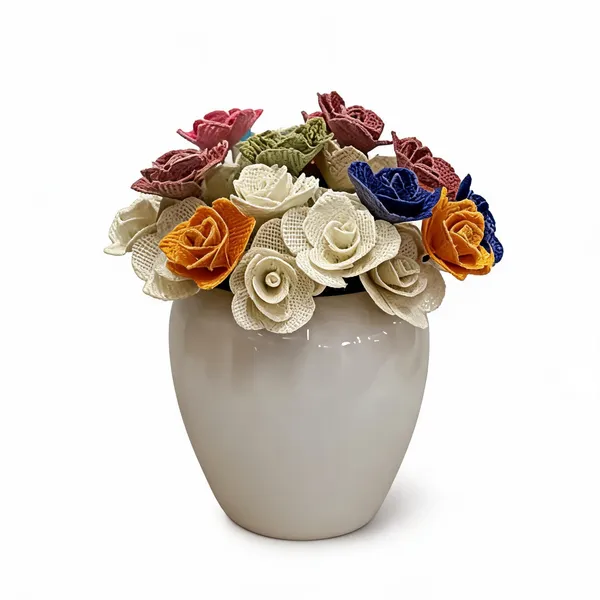 Jute_Fabric_Artificial_Flower_Arrangement_For_Home_Decor