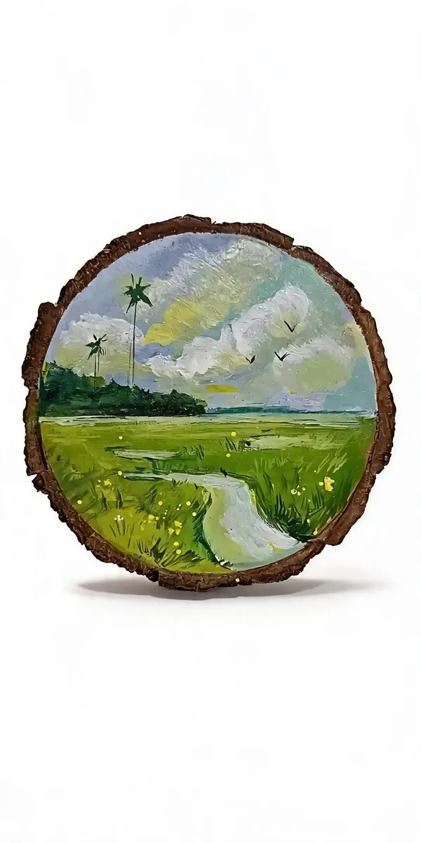 Brown_Mango_Wood_With_Acrylic_Paint_(Washable)_Painted_Decor_For_Home_Decor