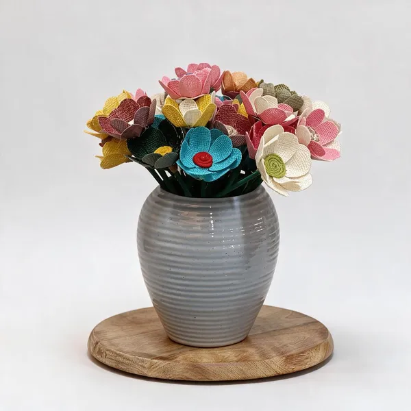 Jute_Fabric_Artificial_Flower_Arrangement_For_Home_Decor