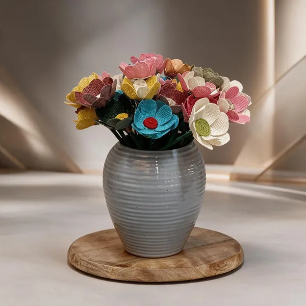 Jute_Fabric_Artificial_Flower_Arrangement_For_Home_Decor