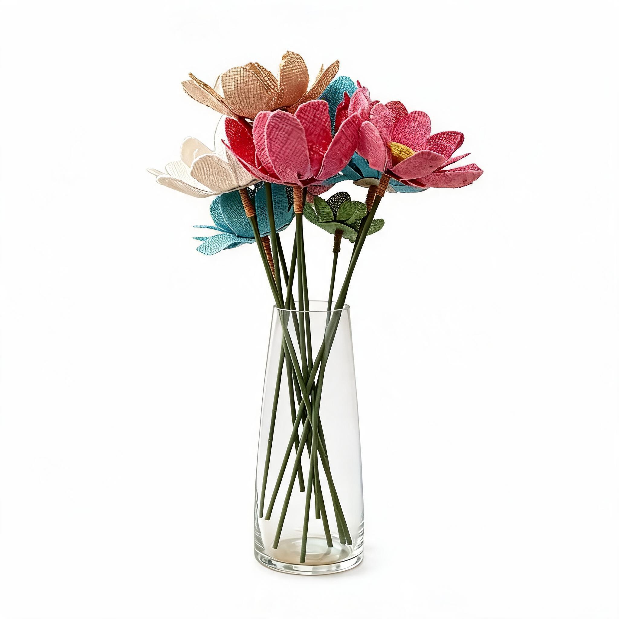 Jute_Fabric_Artificial_Flower_Bouquet_For_Home_Decor