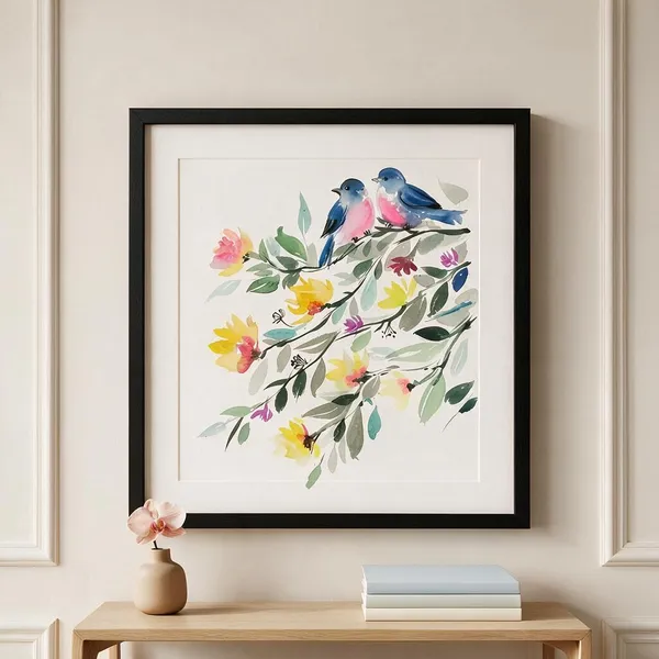 Acrylic_On_Paper_Framed_Wall_Art_For_Home_Decor