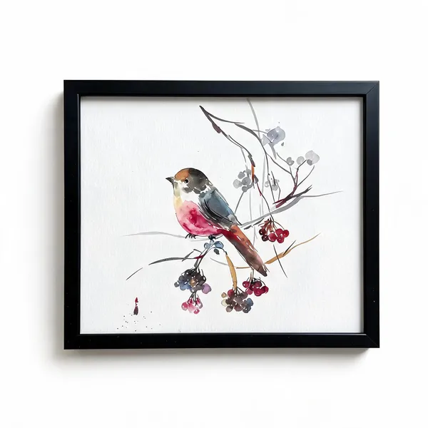 Black_Acrylic_On_Paper_Framed_Wall_Art_For_Home_Decor