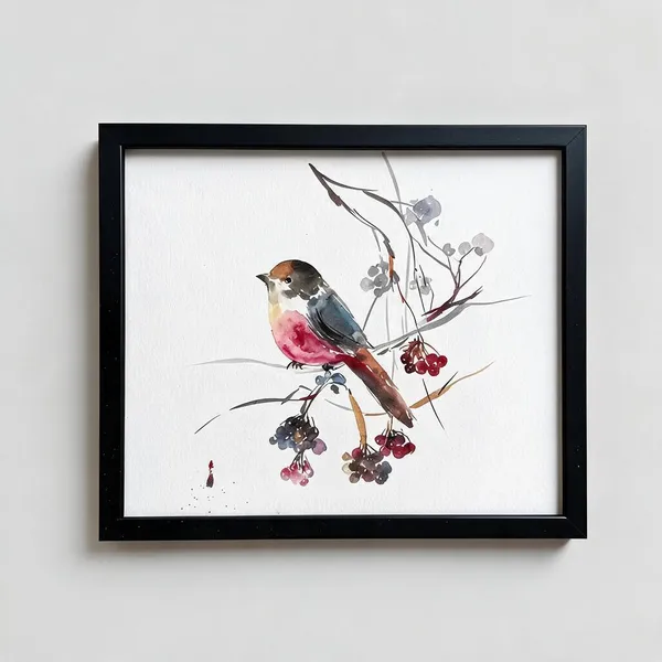 Black_Acrylic_On_Paper_Framed_Wall_Art_For_Home_Decor