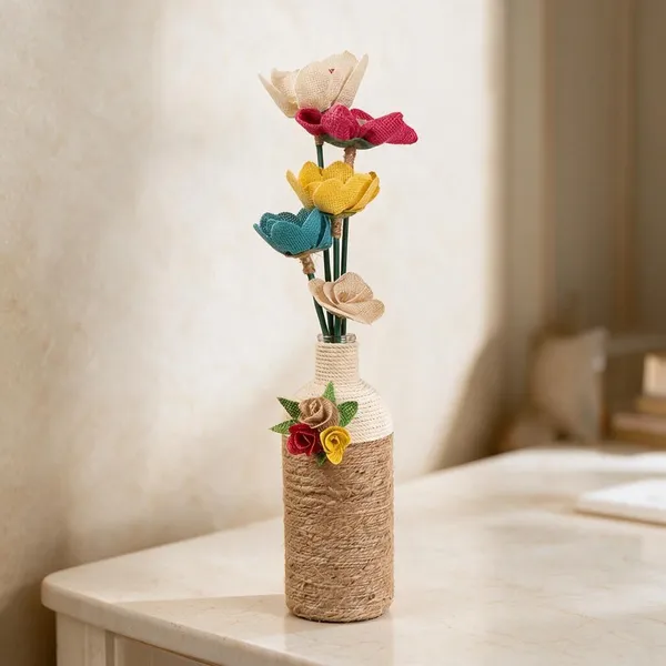 Jute_Fabric_And_Glass_Bottle_Decorative_Vase_For_Home_Decor