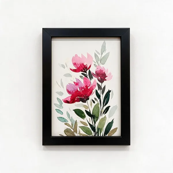 Black_Acrylic_On_Paper_Framed_Wall_Art_For_Home_Decor