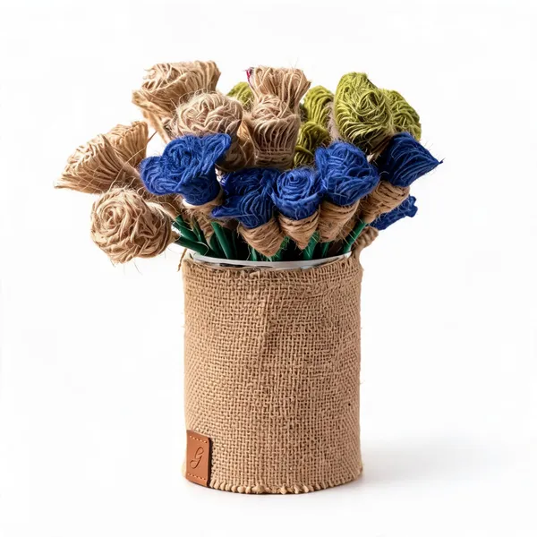 Jute_Fabric_Floral_Arrangement_For_Home_Decor