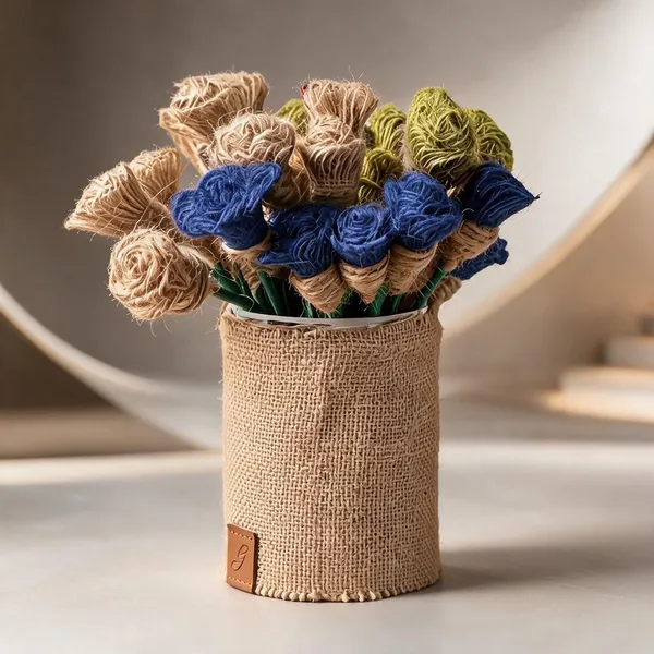 Jute_Fabric_Floral_Arrangement_For_Home_Decor