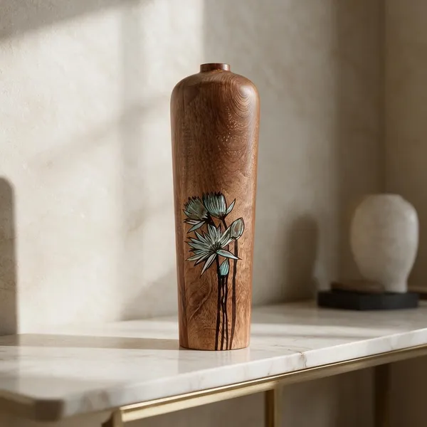 Mango_Wood_With_Acrylic_Paint_(Washable)_Decorative_Vase_For_Home_Decor