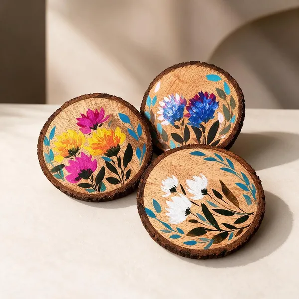 Bamboo_With_Acrylic_Paint_Coaster_Set_For_Home_Decor