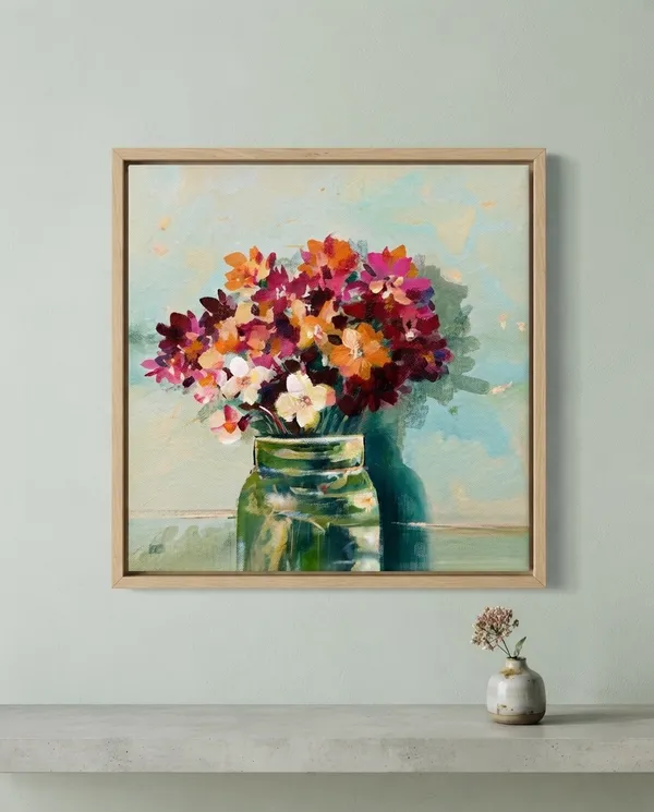 Wooden_Framed_Floral_Wall_Art