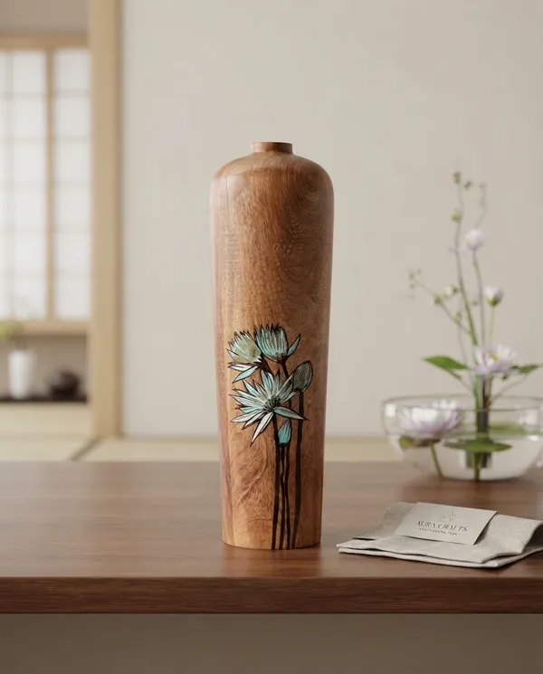 Wooden_Decorative_Floral_Pattern_Vase