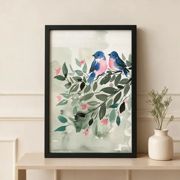 Acrylic_On_Paper_Framed_Wall_Art_For_Home_Decor