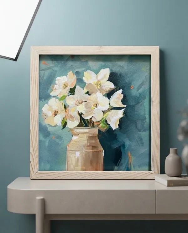 Wooden_Floral_Print_Framed_Wall_Painting