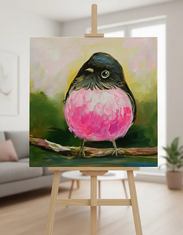 Canvas_Contemporary_Bird_Painting