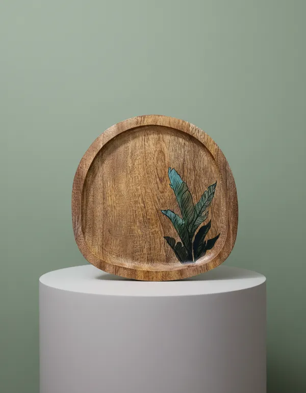 Wooden_Botanical_Leaf_Design_Decorative_Tray