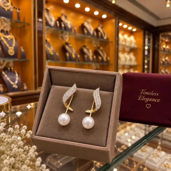 Gold_Tone_Crystal_Pearl_Drop_Earrings_For_Women