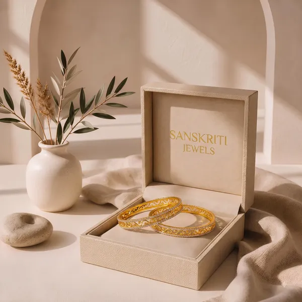 Gold_Tone_Embellished_Floral_Bangle_Set_For_Women
