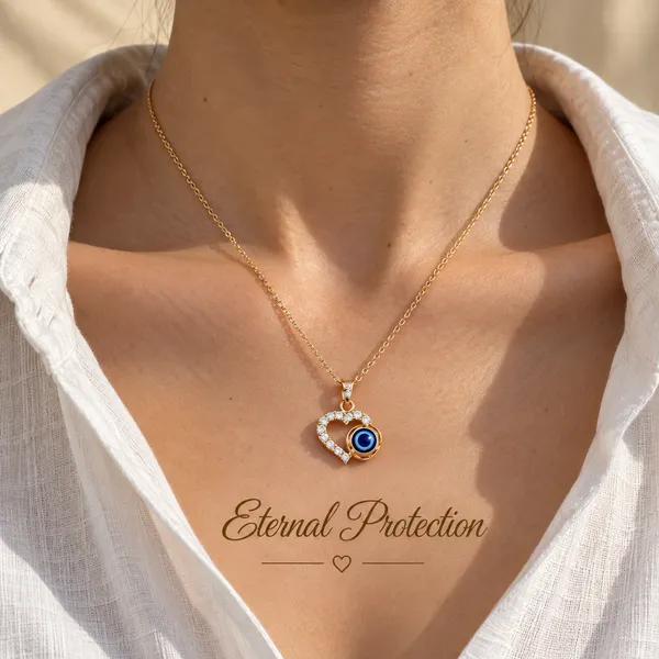 Gold_Tone_Rhinestone_Heart_Evil_Eye_Pendant_Necklace_For_Women