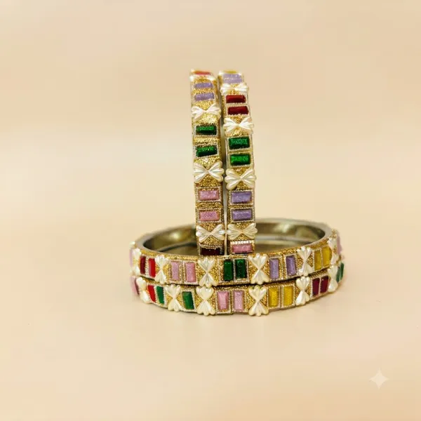 Gold_Tone_Multicolor_Stone_Choker_Necklace_Set_For_Women