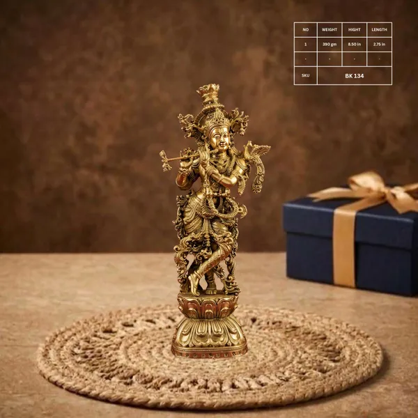 Gold_Finish_Traditional_Krishna_Idol