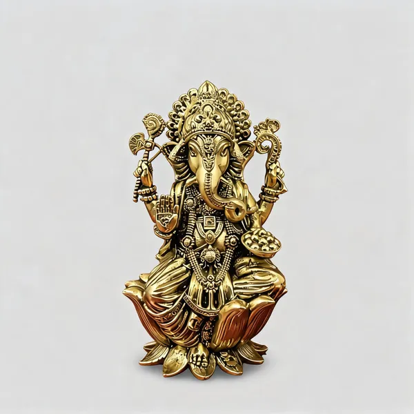 Gold_Tone_Traditional_Ganesha_Idol