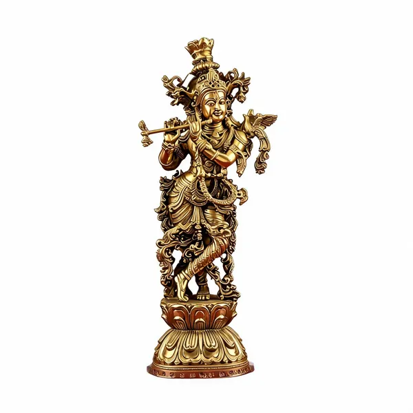 Gold_Finish_Traditional_Krishna_Idol