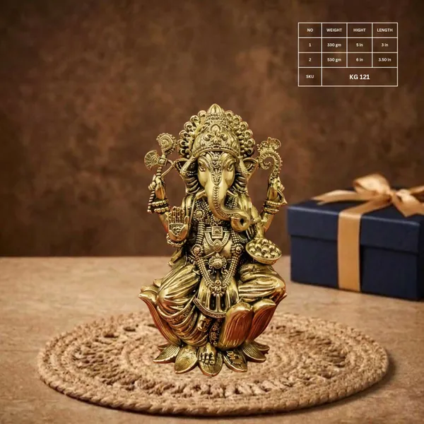 Gold_Tone_Traditional_Ganesha_Idol