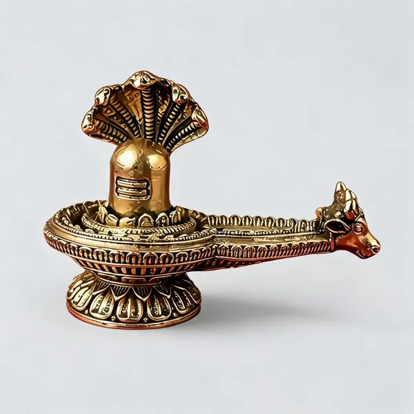 Golden_Religious_Shivling_Idol