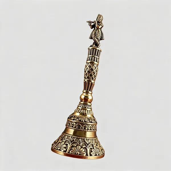 Brass_Ornate_Floral_Pooja_Bell