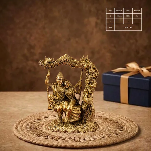 Metallic_Radha_Krishna_Antique_Finish_Swing_Figurine