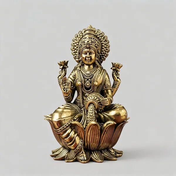 Metallic_Traditional_Lakshmi_Idol