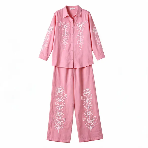 Pink_Cotton_Floral_Embroidered_Co_Ord_Set_For_Women