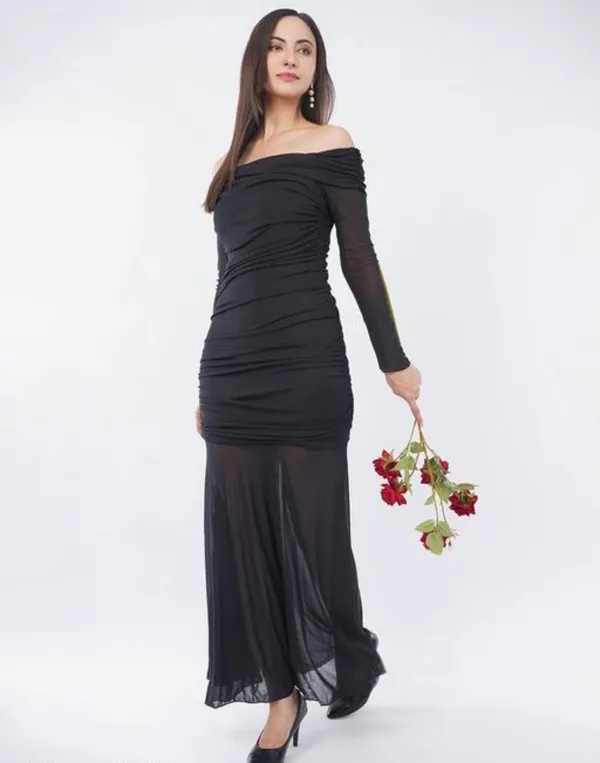 Black_Net_Off_Shoulder_Bodycon_Maxi_Dress_For_Women