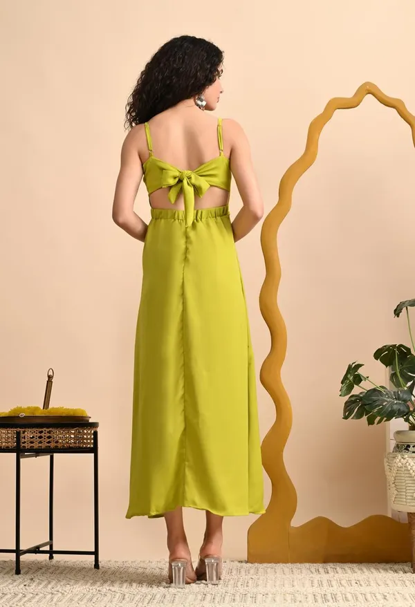 Lime_Satin_Strappy_Maxi_Dress_For_Women