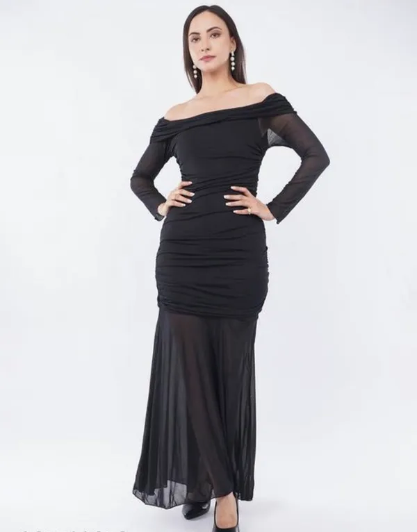Black_Net_Off_Shoulder_Bodycon_Maxi_Dress_For_Women