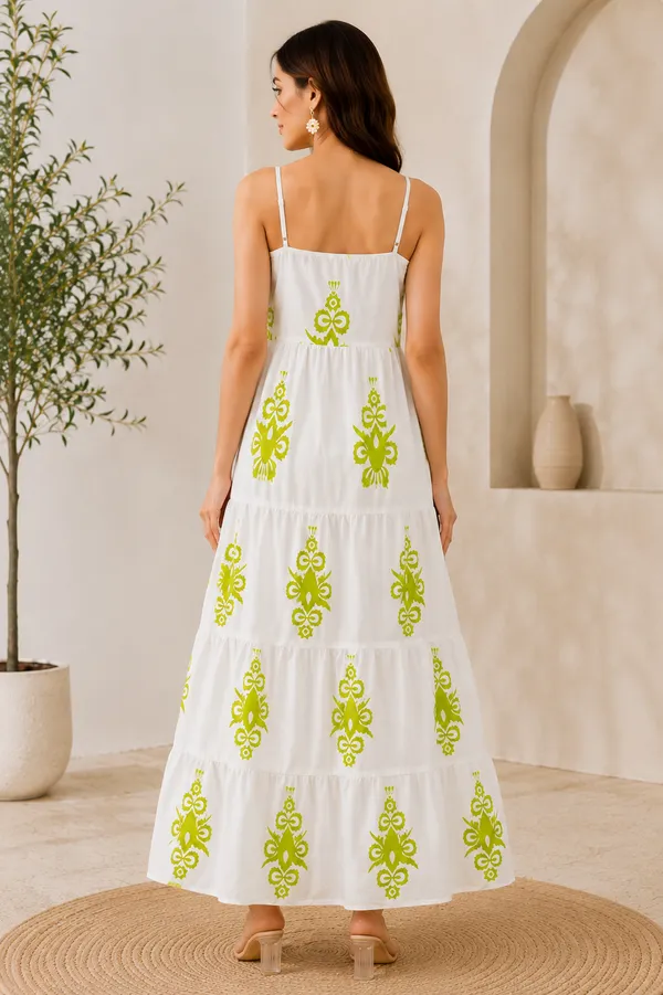 White_Cotton_Printed_Tiered_Maxi_Dress_For_Women