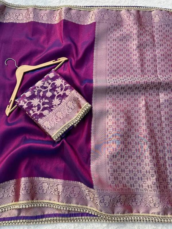 Tissue_Sundari_Phool_Kaat_Baarasi_Saree_With_Lace_Attached